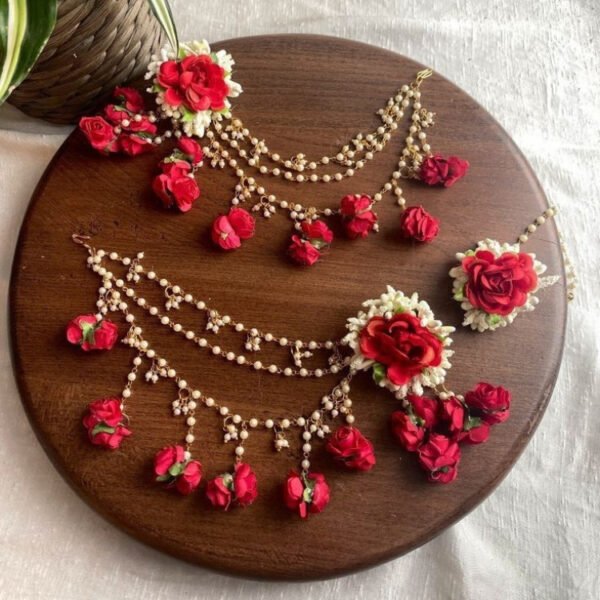 Floral Jhumka Set